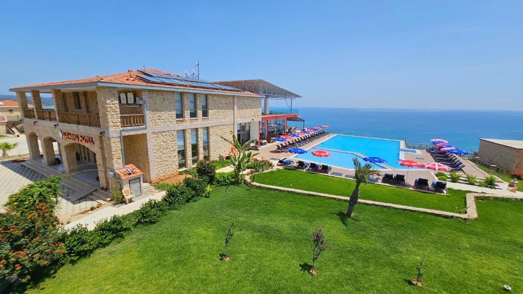 burhans hotel garden area bafra
