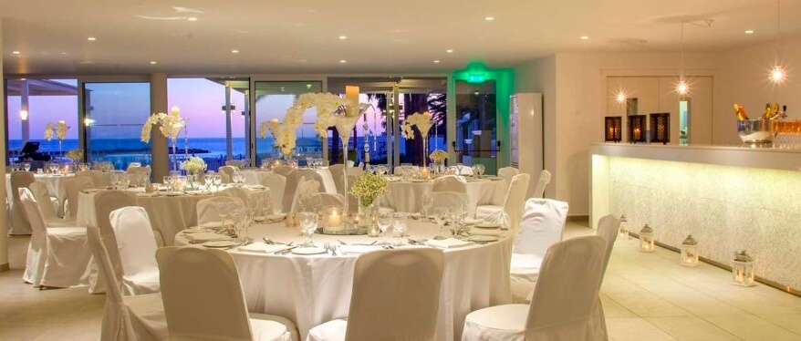 nissi beach hotel dining hall cyprus