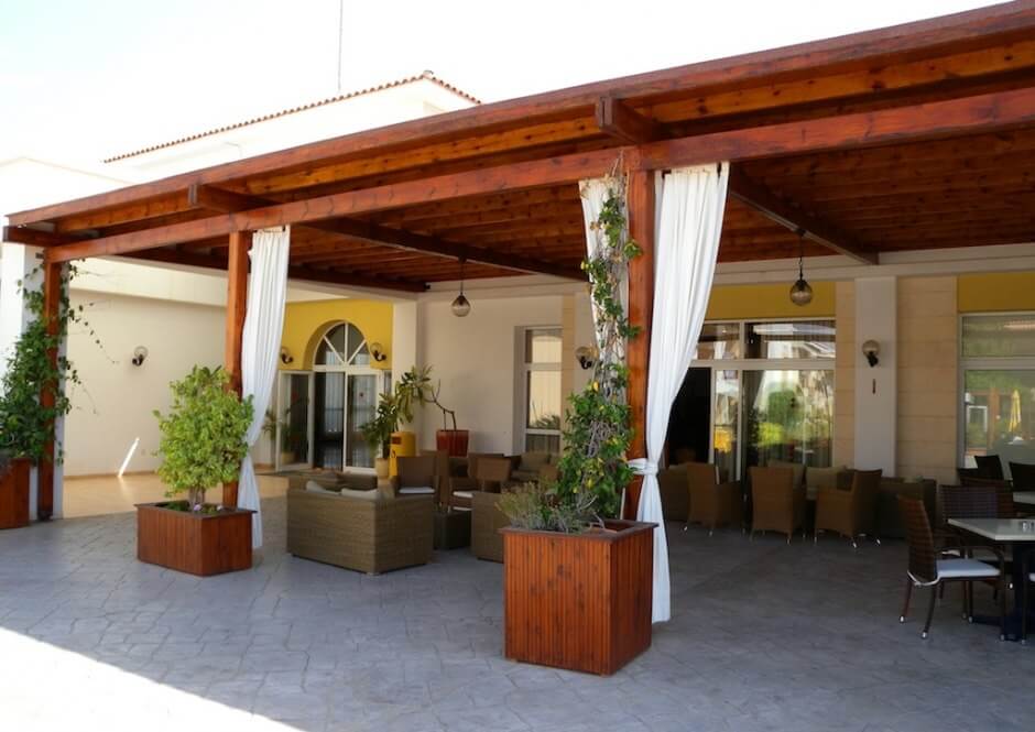 aktea beach hotel outdoor restaurant