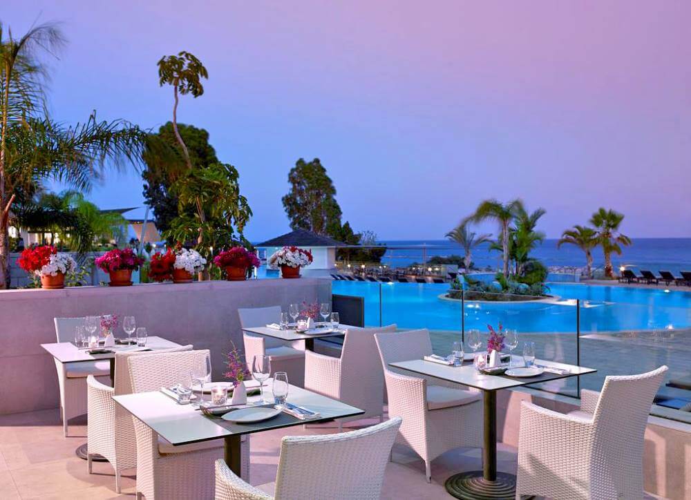 the royal apollonia hotel outdoor seating