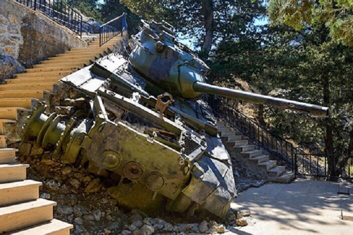 abandoned-tank-kyrenia-mountain-cyprus