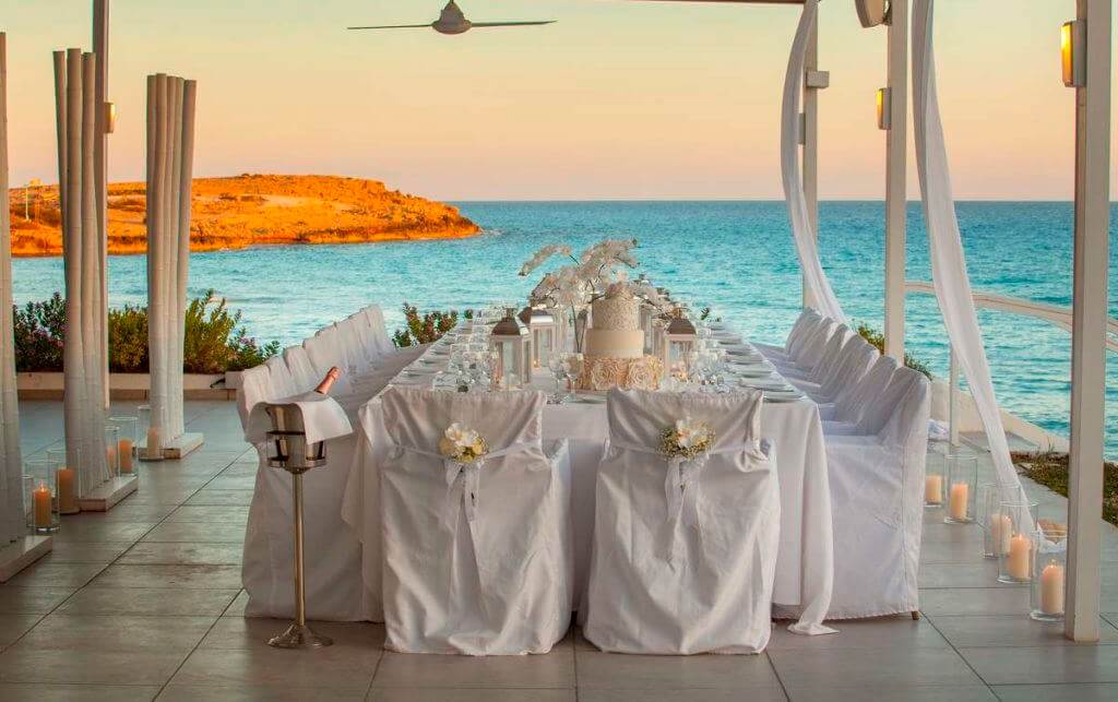 nissi beach hotel wedding decoration cyprus