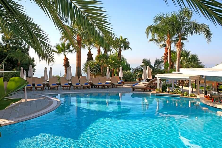 mediterranean beach hotel swimming pool cyprus