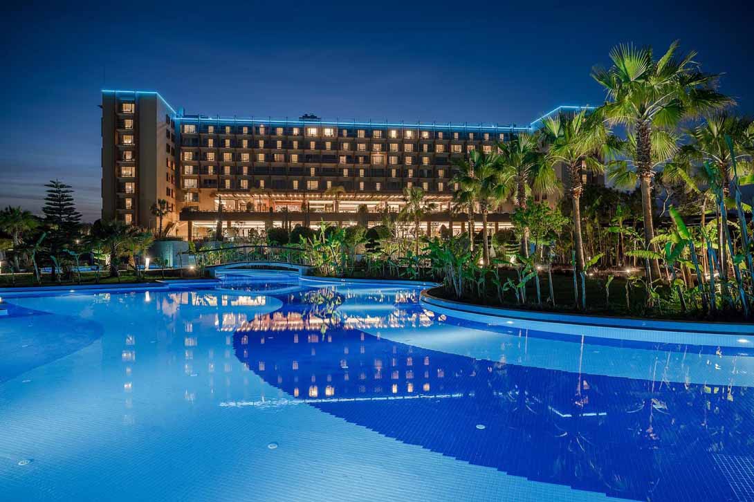 concorde pool night view bafra