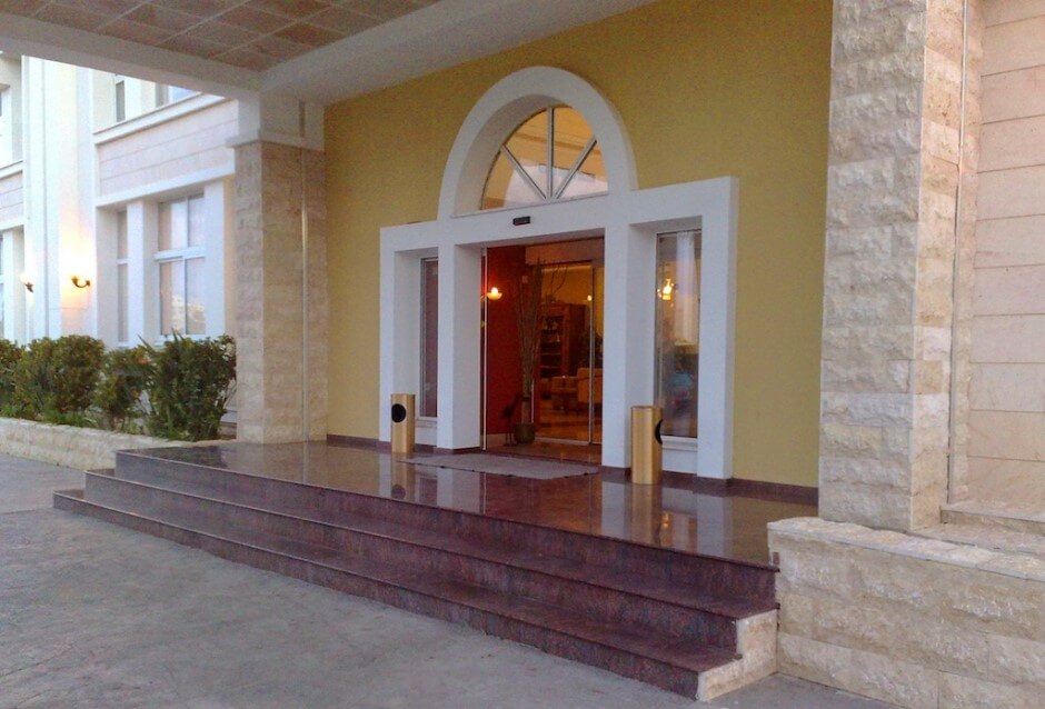aktea beach hotel main door