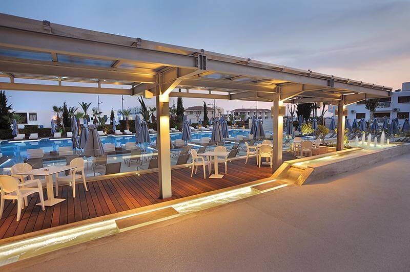 nestor hotel poolside terrace restaurant
