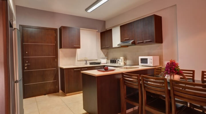 aphrodite sands resort three bedroom kitchen