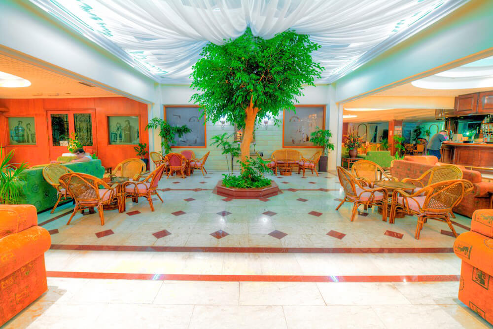avlida hotel paphos seating area