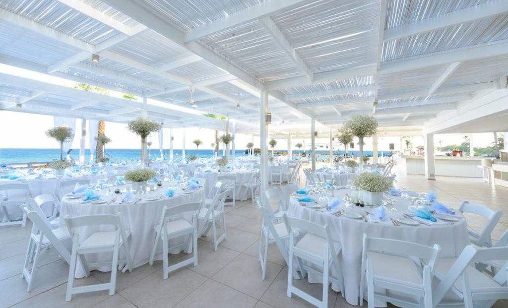 nissi beach hotel outdoor dining cyprus