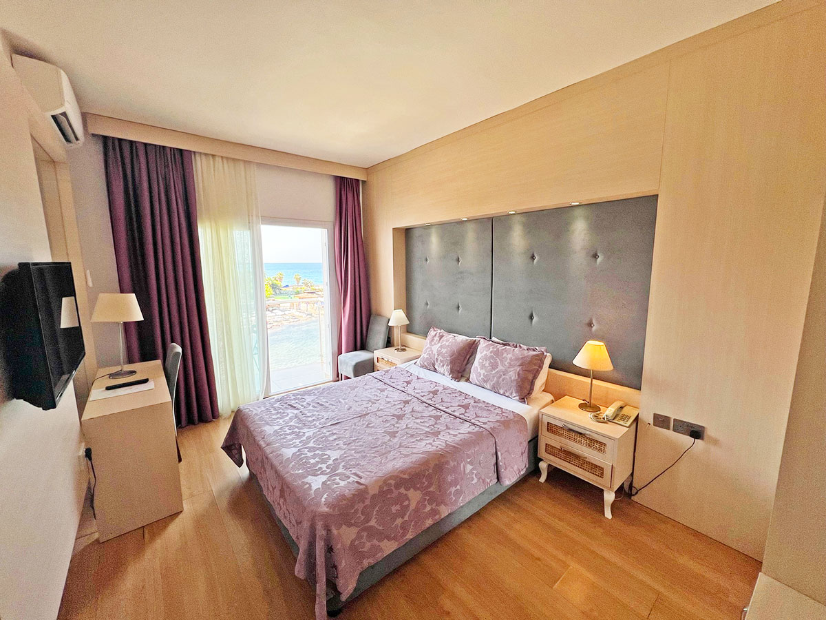 hotel room bedroom view manolya hotel