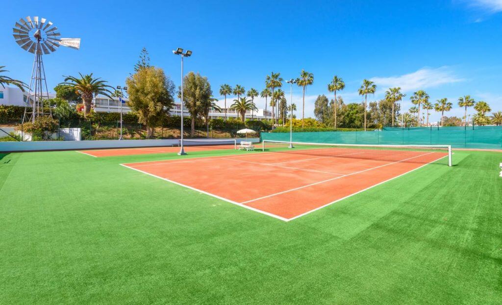 nissi beach hotel tennis court cyprus
